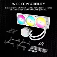 Corsair Nautilus 360 RS ARGB White – 360mm AIO Liquid CPU Cooler