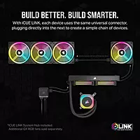Corsair iCUE LINK H150i RGB 360mm CPU Liquid Cooler – AIO | Intel & AMD | Black
