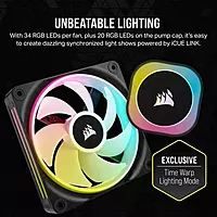 Corsair iCUE LINK H150i RGB 360mm CPU Liquid Cooler – AIO | Intel & AMD | Black
