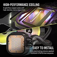 Corsair iCUE LINK H150i RGB 360mm CPU Liquid Cooler – AIO | Intel & AMD | Black