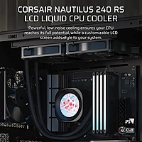 Corsair Nautilus 240 RS LCD CPU Liquid Cooler – 240mm AIO | Intel & AMD | LCD Display