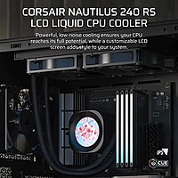 Corsair Nautilus 240 RS LCD CPU Liquid Cooler – 240mm AIO | Intel & AMD | LCD Display