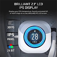 Corsair Nautilus 240 RS LCD CPU Liquid Cooler – 240mm AIO | White | Intel & AMD