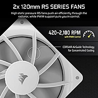 Corsair Nautilus 240 RS LCD CPU Liquid Cooler – 240mm AIO | White | Intel & AMD