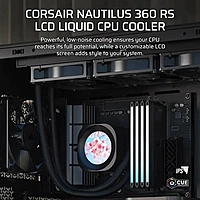 Corsair Nautilus 360 RS LCD CPU Liquid Cooler – 360mm AIO | Intel & AMD