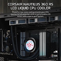 Corsair Nautilus 360 RS LCD CPU Liquid Cooler – 360mm AIO | Intel & AMD