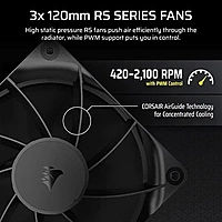 Corsair Nautilus 360 RS LCD CPU Liquid Cooler – 360mm AIO | Intel & AMD