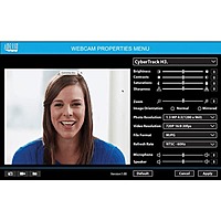 Adesso CyberTrack H3 HD Webcam – 720p  Manual Focus  USB 2.0  Plug & Play