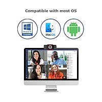 Adesso CyberTrack H3 HD Webcam – 720p  Manual Focus  USB 2.0  Plug & Play