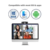 Adesso CyberTrack H4 Full HD Webcam – 1080p  Manual Focus  USB 2.0