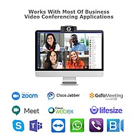 Adesso CyberTrack H4 Full HD Webcam – 1080p  Manual Focus  USB 2.0