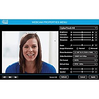 Adesso CyberTrack H4 Full HD Webcam – 1080p  Manual Focus  USB 2.0