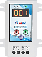ELEQUA Cyclic Timer (ON/Off in SEC./MIN.) for Fogger,Hydrophonics and Other cyclic & Auto Stop Application Up to 1Hp/15A