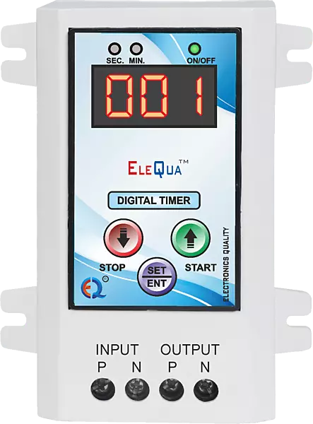 ELEQUA Cyclic Timer (ON/Off in SEC./MIN.) for Fogger,Hydrophonics and Other cyclic & Auto Stop Application Up to 2Hp/30A