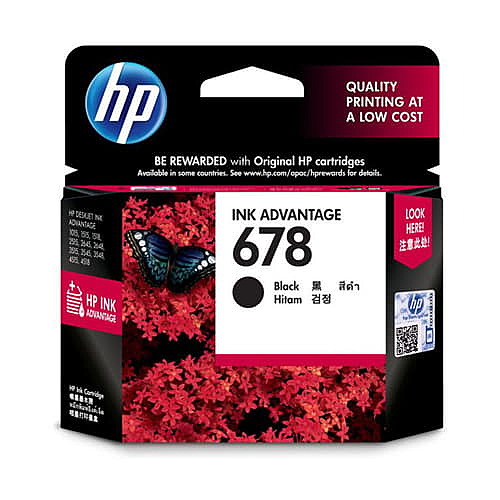 HP 678 Black Ink Cartridge – Original Dye-Based Ink | 150 Pages | Ink Advantage Series