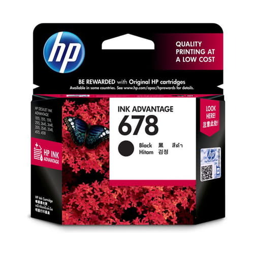 HP 678 Black Ink Cartridge – Original Dye-Based Ink | 150 Pages | Ink Advantage Series