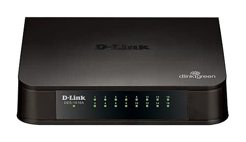 D-Link DES-1016A – 16-Port Fast Ethernet Unmanaged Desktop Switch | 3.2Gbps