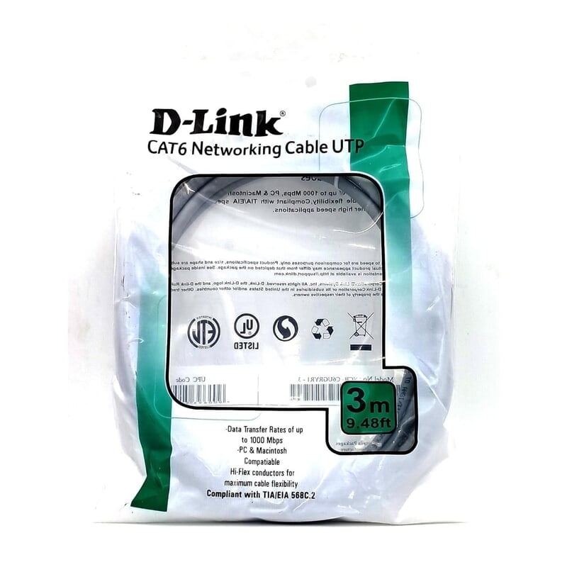 D-Link CAT 6 Patch Cord 3M