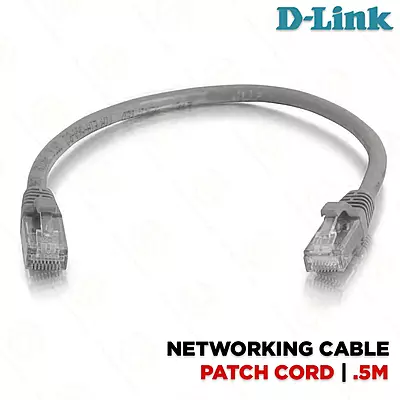 DLINK CAT 6 PATCH CORD 0.5 MTR (NCB-C6UGRYR1-0.05)
