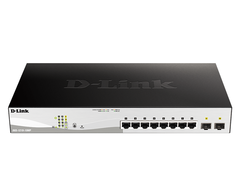 D-LINK 8-Port Gigabit Smart Managed (DGS-F1210-10MP)