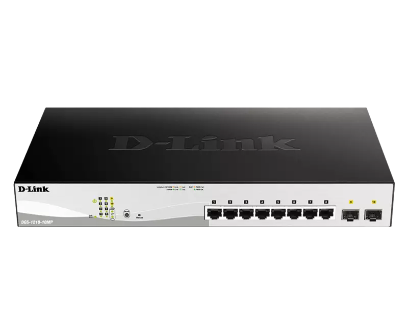 D-LINK 8-Port Gigabit Smart Managed (DGS-F1210-10MP)