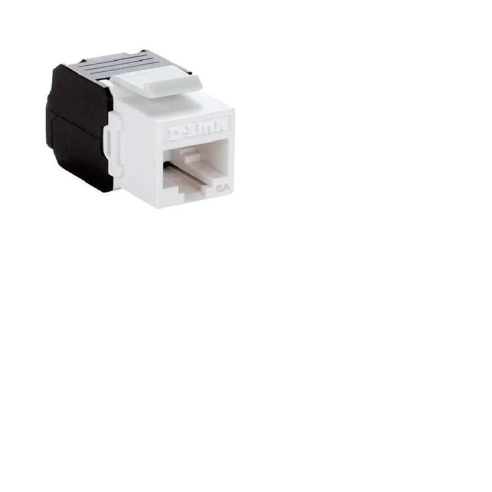 D-LINK - NKJ-6AWHI1B21 - Cat6A - 10G UTP Keystone Jack - WHITE D-LINK - NKJ-6AWHI1B21 - Cat6A - 10G UTP Keystone Jack - WHITE