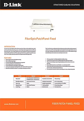 D-Link 24 Port Loaded LIU (NLU-FSDLLCR-24)
