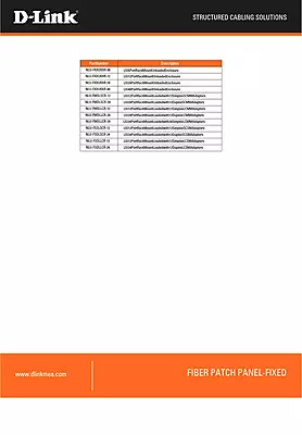 D-Link 24 Port Loaded LIU (NLU-FSDLLCR-24)
