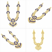 Traditional Deity Haram Necklace for Durga, Amman & Lakshmi Idols | Divine Temple Alankaram Jewelry
