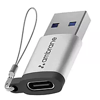 Ambrane AOTG-A1 USB Type C Female to USB Male OTG Adapter