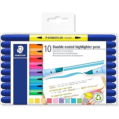 STAEDTLER 3620 TB10 DOUBLE-ENDED HIGHLIGHTER