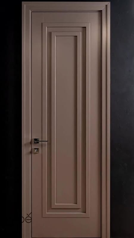Modern Minimalist 3D HDHMR Moulding Door in Taupe