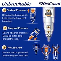 ZEBRA DELGUARD TYPE GR MECH. PENCIL 0.5MM BLUE ZEBRA DELGUARD TYPE GR MECH. PENCIL 0.5MM BLUE