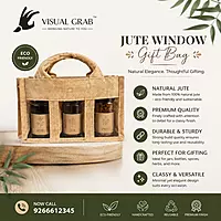 Jute Window Gift Bag