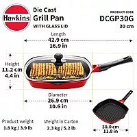 HAWKINS NS IC DIE CAST GRILL 30CM DCGP30G