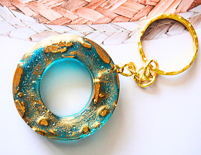 'O'O GOLD SWIRL LETTER KEYCHAIN(LKB00049) 'O'O GOLD SWIRL LETTER KEYCHAIN(LKB00049)