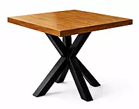 Cooper Dining Table in X Metal Leg