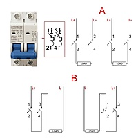 Sibass 40A 2-Pole DC MCB – 500V