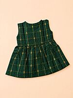 Emerald Butta Silk Baby Frock