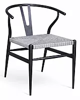 Sigma Wishbone Metal Dining Weaving Chair