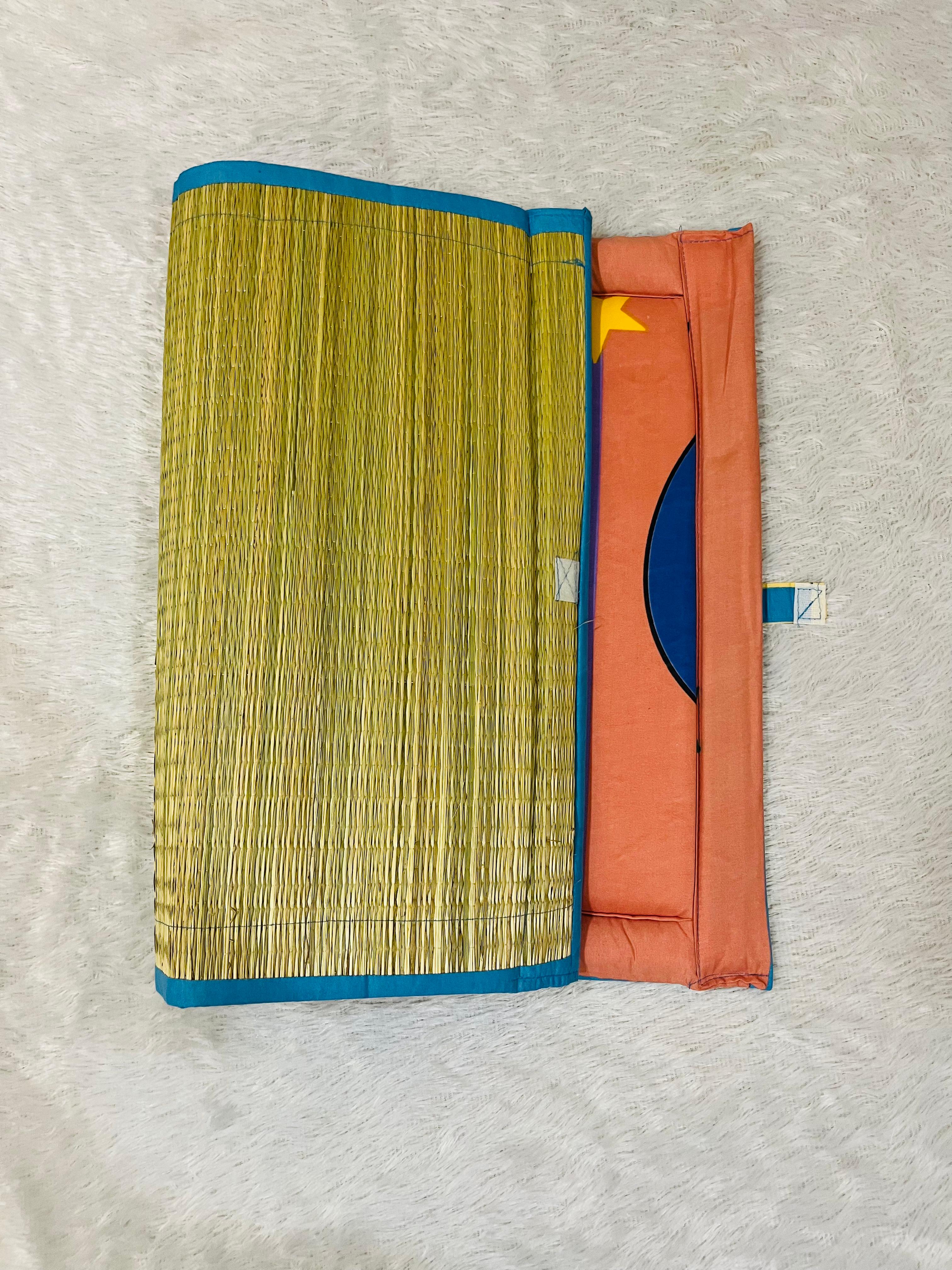 Korai Mat Baby Bed – Handcrafted Foldable River Grass Cushion Bed (2x3 ft) - Pack of 1 Korai Mat Baby Bed – Handcrafted Foldable River Grass Cushion Bed (2x3 ft) - Pack of 1