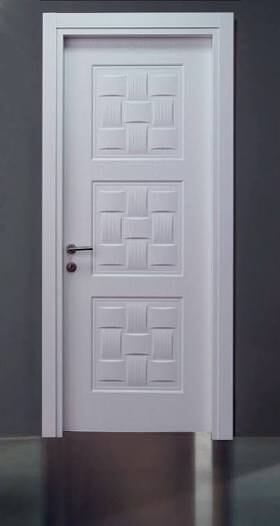 Sleek 3D HDHMR Door with Deco Paint in Elegant White Finish