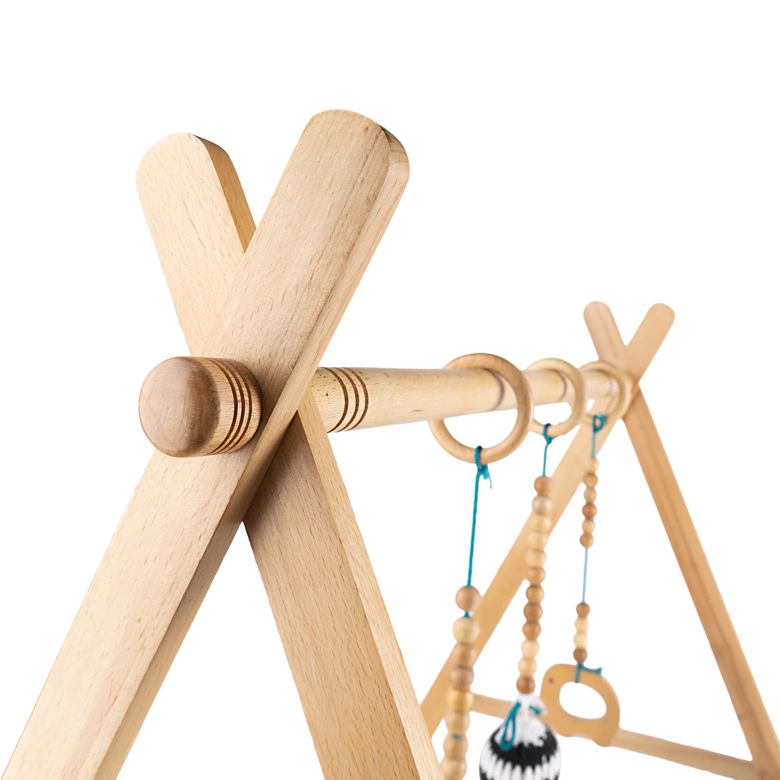 Wooden Baby Play Gym – First Reach Montessori Activity Gym Wooden Baby Play Gym – First Reach Montessori Activity Gym