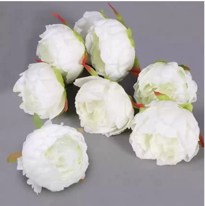 Artificial Peony Rose Flowers white