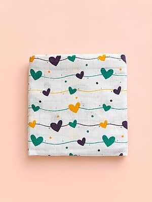 Organic Muslin Swaddle Wrap (100x100 cm) – Love Notes