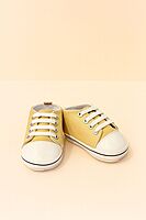 Unisex Soft Cotton Baby Shoes & Socks Gift Set (0–12 Months) – Beige