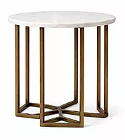 Menor Accent Peg Table Marble Top