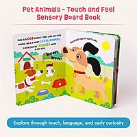 Pet Animals -Touch & Feel Sensory Board Book