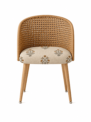 Sunlit Rattan Dining Chair