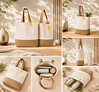 Mixed fabric bag